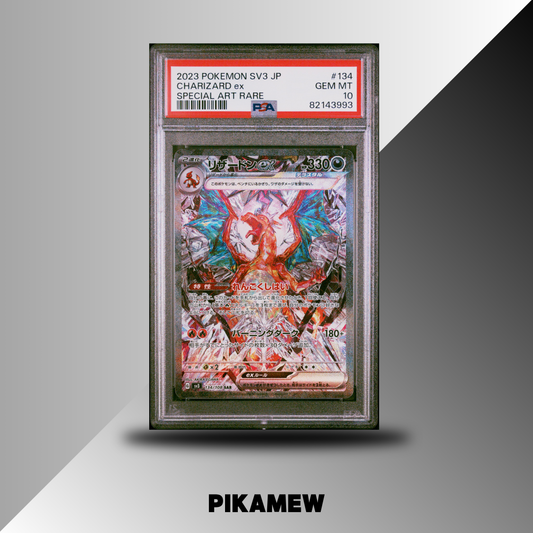 PSA 10 2023 POKEMON JAPANESE SV3-RULER OF THE BLACK FLAME #134 CHARIZARD ex SPECIAL ART RARE