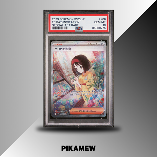 PSA 10 2023 POKEMON JAPANESE SV2a-POKEMON 151 #206 ERIKA'S INVITATION SPECIAL ART RARE