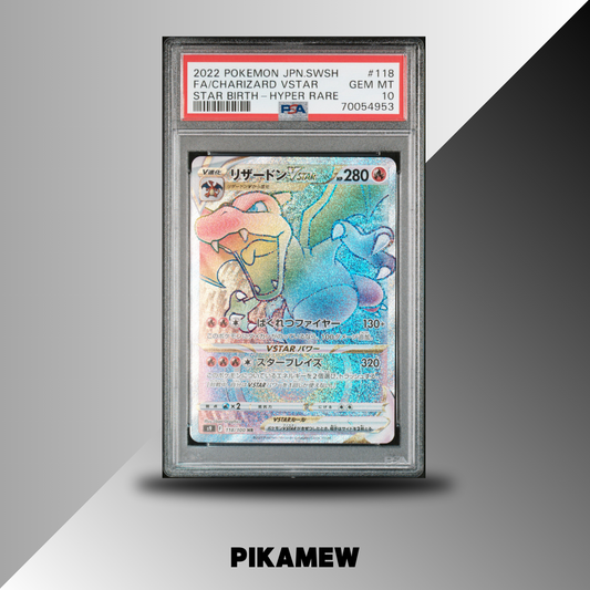 PSA 10 2022 POKEMON JAPANESE SWORD & SHIELD STAR BIRTH #118 FA/CHARIZARD VSTAR STAR BIRTH-HYPER RARE