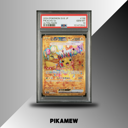 PSA 10 2024 POKEMON JAPANESE SV8-SUPER ELECTRIC BREAKER #136 PIKACHU ex ULTRA RARE