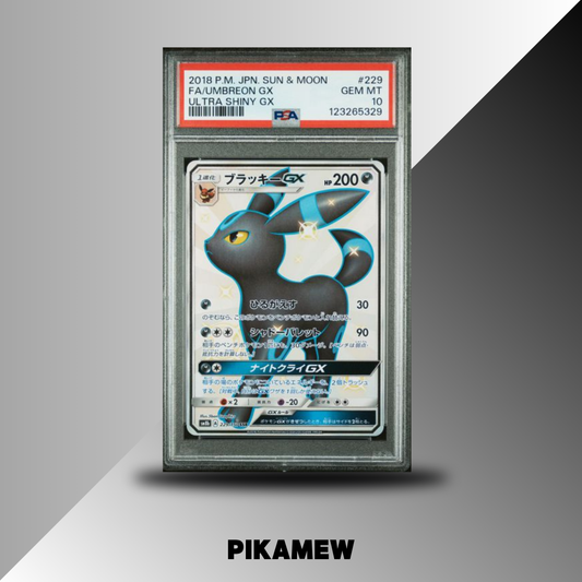 PSA 10 2018 POKEMON JAPANESE SUN & MOON ULTRA SHINY GX #229 FA/UMBREON GX ULTRA SHINY GX