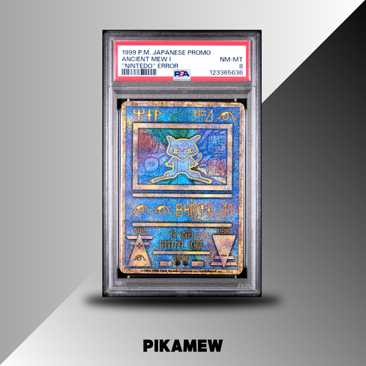 PSA 8 1998-99 POKEMON JAPANESE POKEMON JAPANESE PROMO ANCIENT MEW I "NINTEDO" ERROR