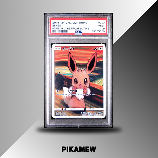 PSA 9 2018 POKEMON JAPANESE SM PROMO #287 EEVEE MUNCH: A RETROSPECTIVE