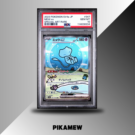 PSA 10 2023 POKEMON JAPANESE SV4a-SHINY TREASURE ex #347 MEW ex SPECIAL ART RARE