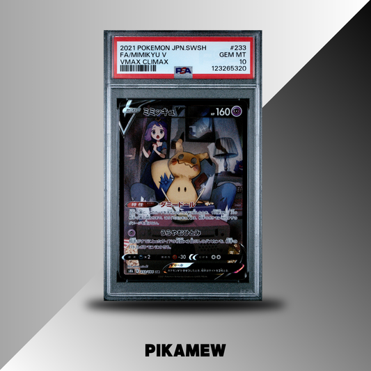 PSA 10 2021 POKEMON JAPANESE SWORD & SHIELD VMAX CLIMAX #233 FA/MIMIKYU V VMAX CLIMAX