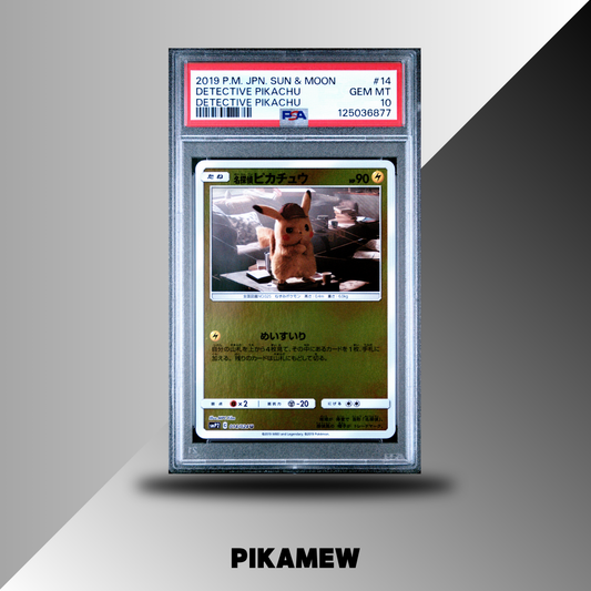 PSA 10 2019 POKEMON JAPANESE SUN & MOON DETECTIVE PIKACHU #14 DETECTIVE PIKACHU DETECTIVE PIKACHU