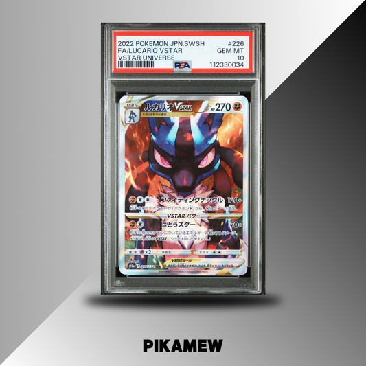 PSA 10 2022 POKEMON JAPANESE SWORD &amp; SHIELD VSTAR UNIVERSE #226 FA/LUCARIO VSTAR VSTAR UNIVERSE