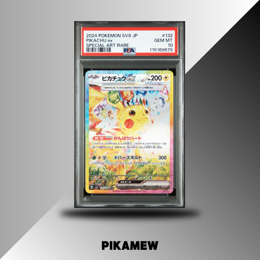 PSA 10 2024 POKEMON JAPANESE SV8-SUPER ELECTRIC BREAKER #132 PIKACHU ex SPECIAL ART RARE