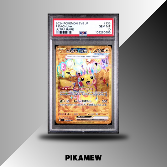 PSA 10 2024 POKEMON JAPANESE SV8-SUPER ELECTRIC BREAKER #136 PIKACHU ex ULTRA RARE