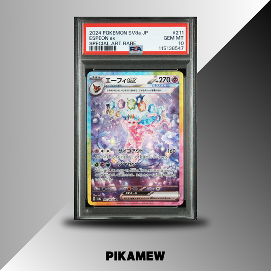 PSA 10 2024 POKEMON JAPANESE SV8a-TERASTAL FEST ex #211 ESPEON ex SPECIAL ART RARE
