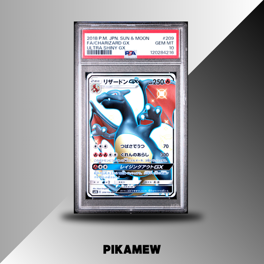 PSA 10 2018 POKEMON JAPANESE SUN &amp; MOON ULTRA SHINY GX #209 FA/CHARIZARD GX ULTRA SHINY GX