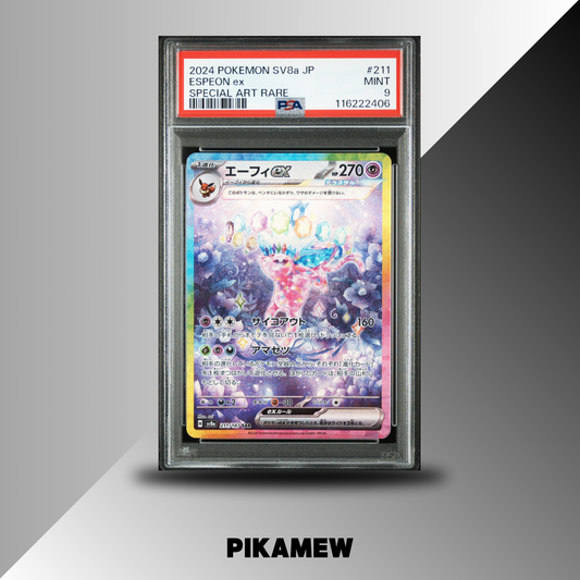 PSA 9 2024 POKEMON JAPANESE SV8a-TERASTAL FEST ex #211 ESPEON ex SPECIAL ART RARE