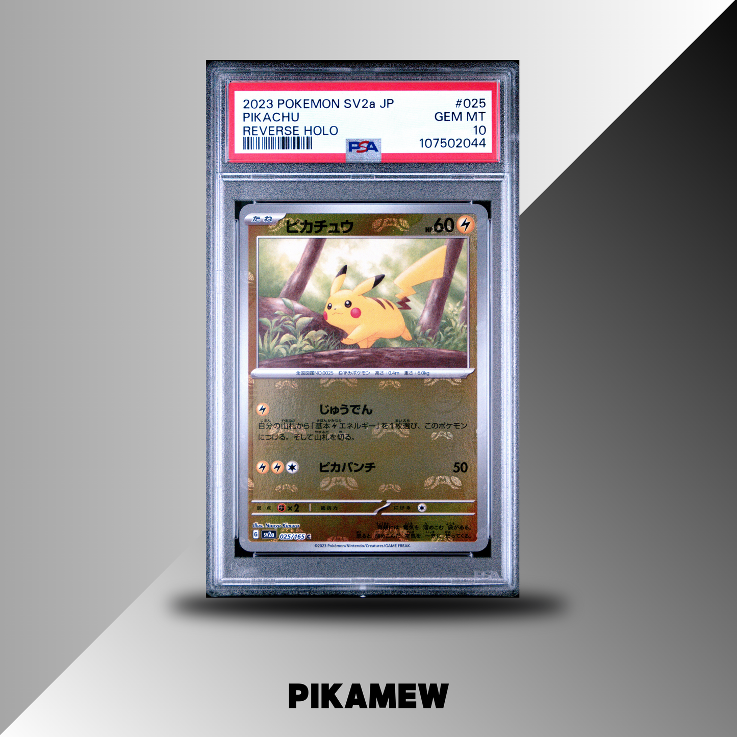 (PSA ERROR TAG) PSA 10 2023 POKEMON JAPANESE SV2a-POKEMON 151 #025 PIKACHU REVERSE HOLO