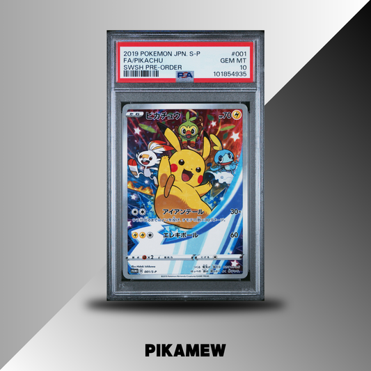PSA 10 2019 POKEMON JAPANESE S PROMO #001 FA/PIKACHU SWSH PRE-ORDER