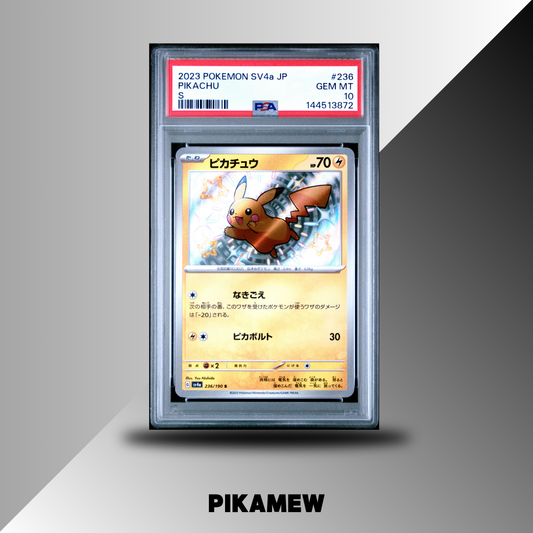 PSA 10 2023 POKEMON JAPANESE SV4a-SHINY TREASURE ex #236 PIKACHU S 2