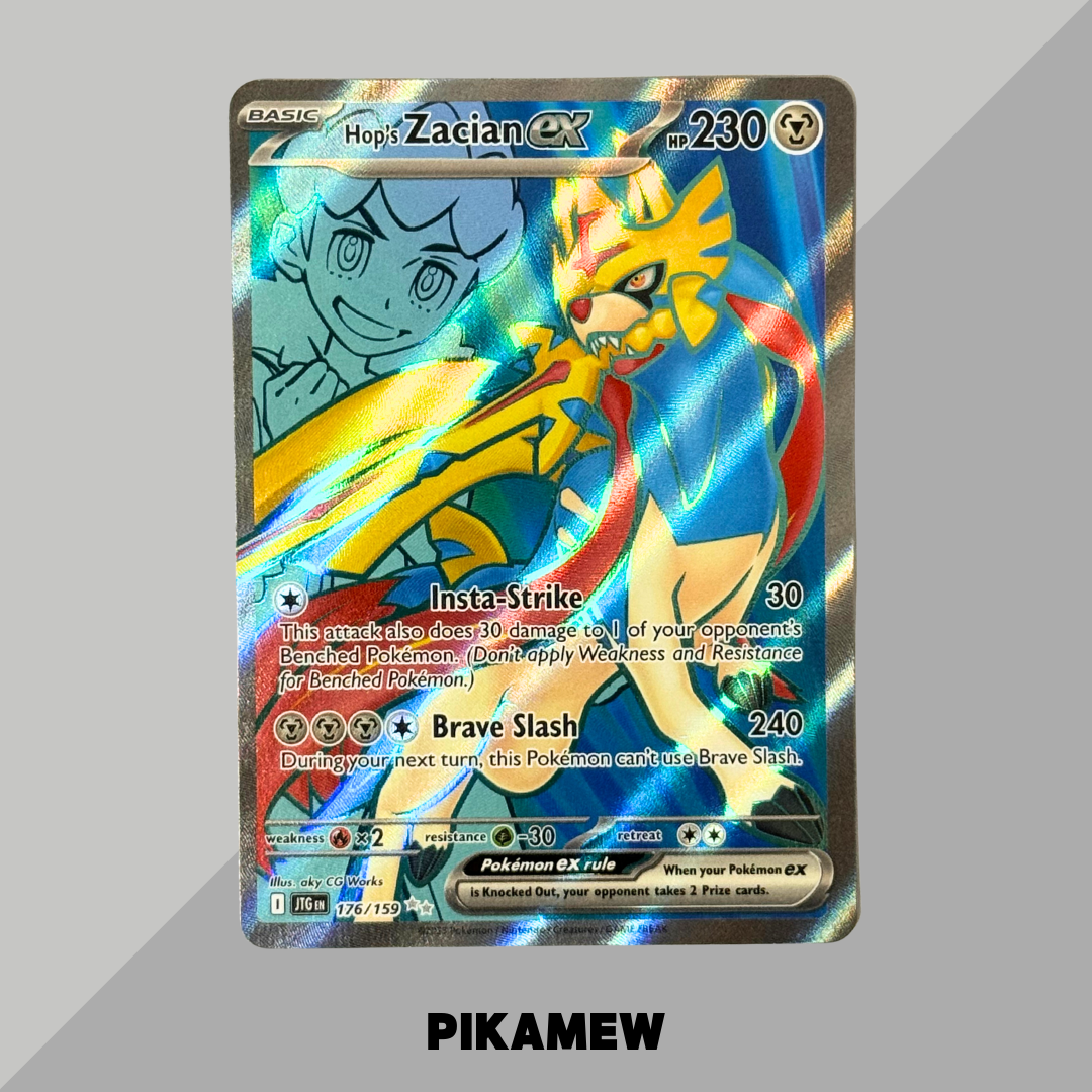 美版 Hop's Zacian ex Pokemon Journey Together JTG EN (SV09) 176/159 UR Ultra Rare