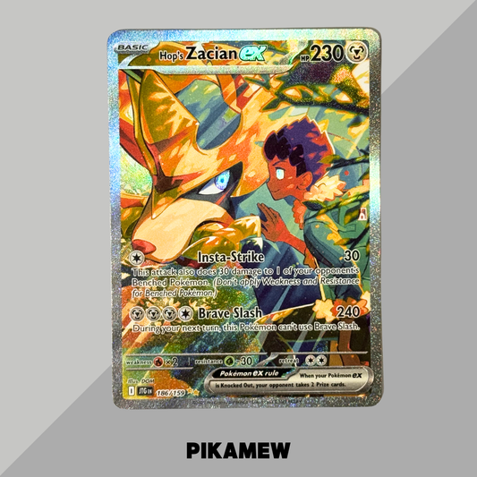 美版 Hop’s Zacian ex 186/159 Journey Together – Pokémon TCG – Special IR HOLO 186/159