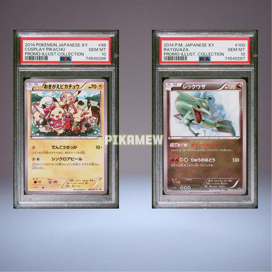 PSA 10 Cosplay Pikachu & Rayquaza Set